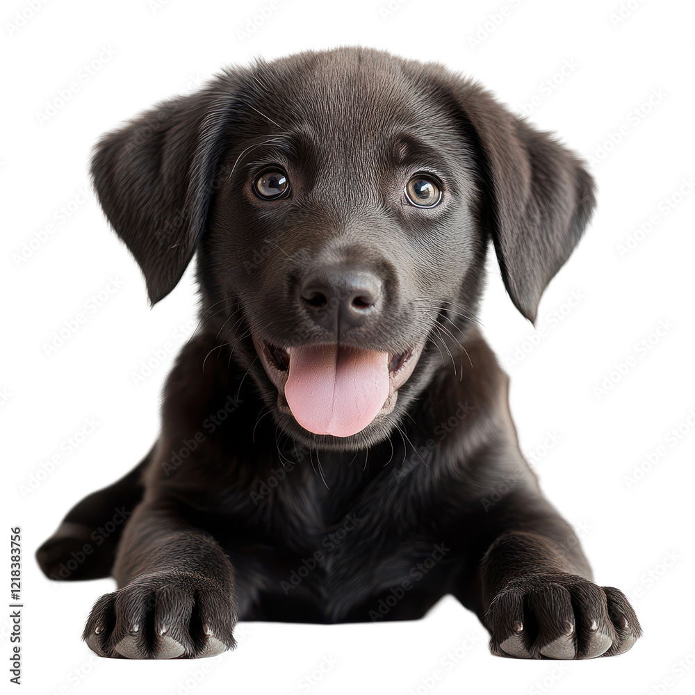 Adorable Black Labrador Puppy Happy Dog Pet Animal Portrait Adorable Black Labrador Puppy Happy Dog Pet Animal Portrait