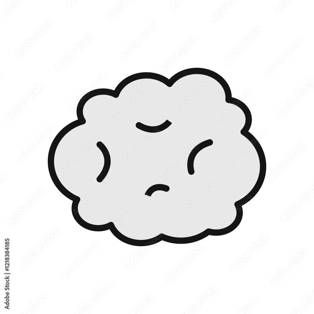 Cotton wall icon, showcasing soft and cozy vibes in a sleek and modern design Cotton wall icon, showcasing soft and cozy vibes in a sleek and modern design