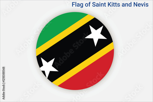Free Download High detailed flag of Saint Kitts and Nevis. National Saint Kitts and Nevis flag. North America. 3D illustration. - GFXLoad
