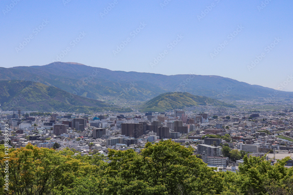 Obraz premium 松本市街（長野県松本市）