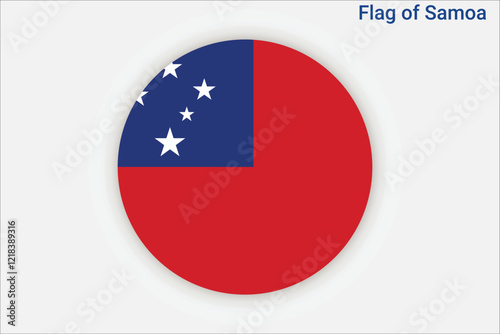 Free Download High detailed flag of Samoa. National Samoa flag. Oceania. 3D illustration. - GFXLoad
