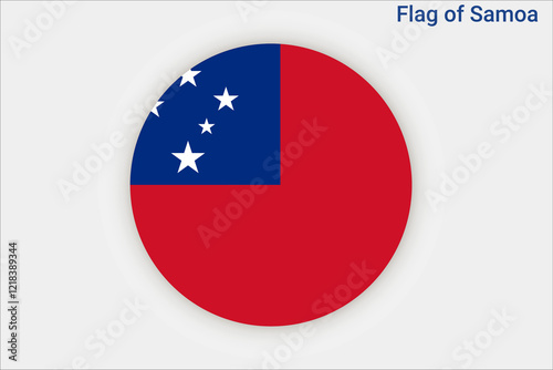 Free Download High detailed flag of Samoa. National Samoa flag. Oceania. 3D illustration. - GFXLoad