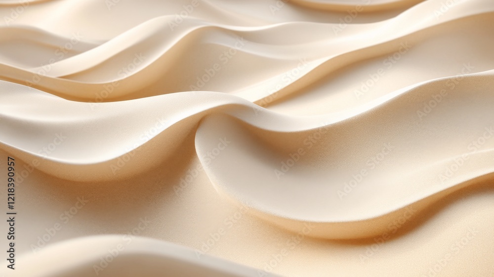 Obraz premium Abstract Beige Waves Smooth Surface Texture