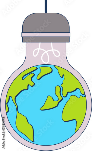 Earth Hour Illustration