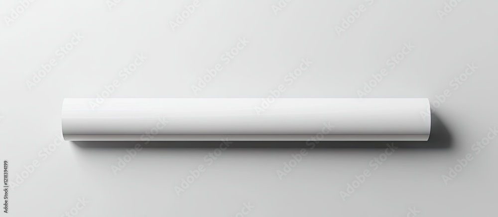 Minimalistic white plastic tube mockup on smooth gray background showcasing clean design space with soft shadows for creative presentations Minimalistic white plastic tube mockup on smooth gray background showcasing clean design space with soft shadows for creative presentations