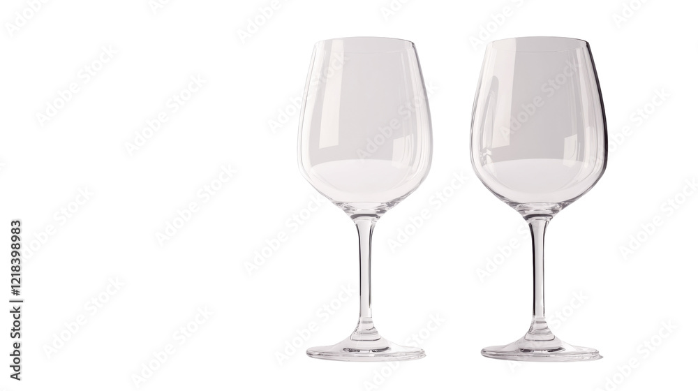 Two glasses on transparent background Two glasses on transparent background