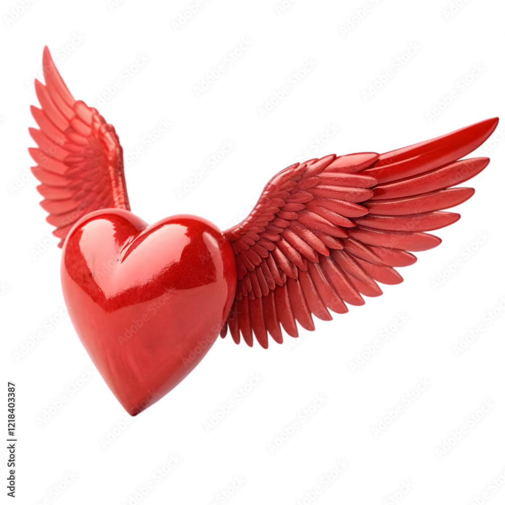 Obraz premium heart with wings