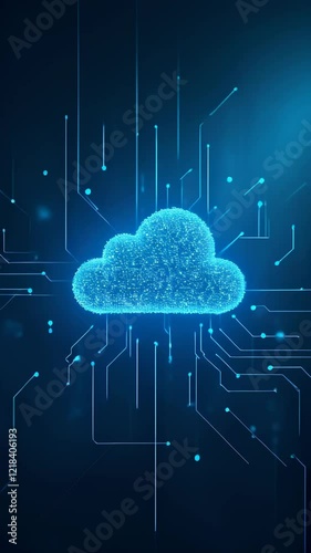 Digital cloud technology visualizes data connections in a modern network environment