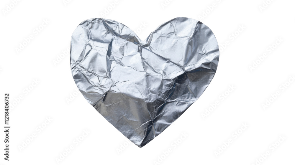 Paper heart shape on transparent background Paper heart shape on transparent background