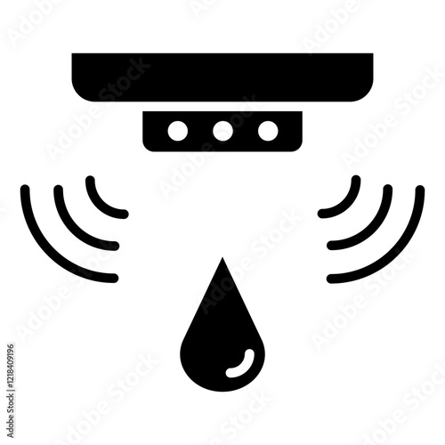 Smart Water Sensor Icon