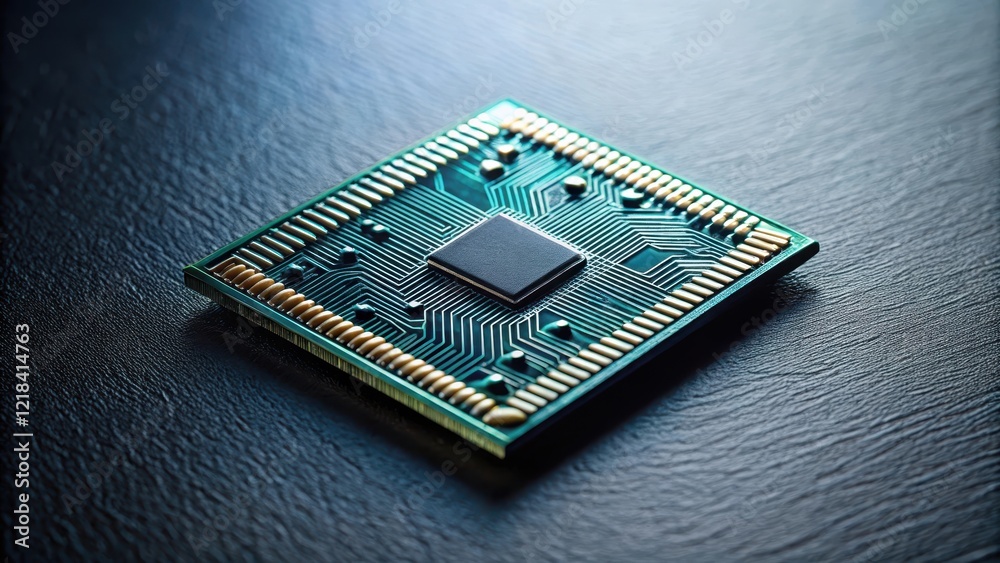 Tiny microchip with intricate circuitry on a dark background, tiny parts, microscopic, tiny parts, microscopic Tiny microchip with intricate circuitry on a dark background, tiny parts, microscopic, tiny parts, microscopic