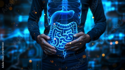 Understanding stomach cancer  symptoms, stages, and treatment explained through 3d illustration photo