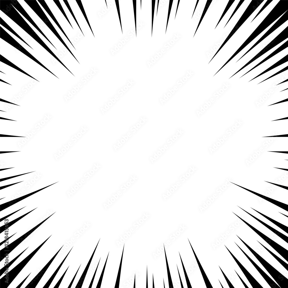 Dynamic Black and White Comic-Style Burst Background Illustration Dynamic Black and White Comic-Style Burst Background Illustration