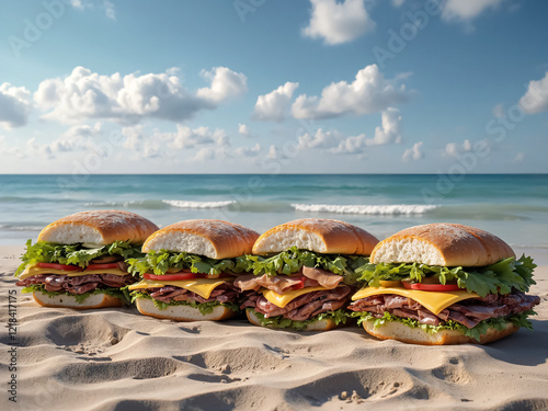 Elevate Your Menu with Beachside Sandwich Photos – Ad Ready