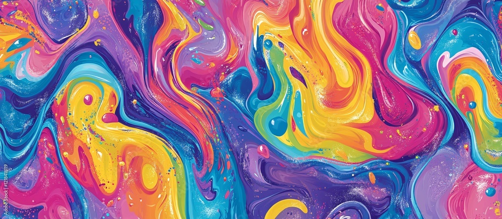 Vibrant abstract background with swirling colors and dynamic textures Vibrant abstract background with swirling colors and dynamic textures