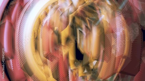 Spherical Abstract Cybernetic Background.