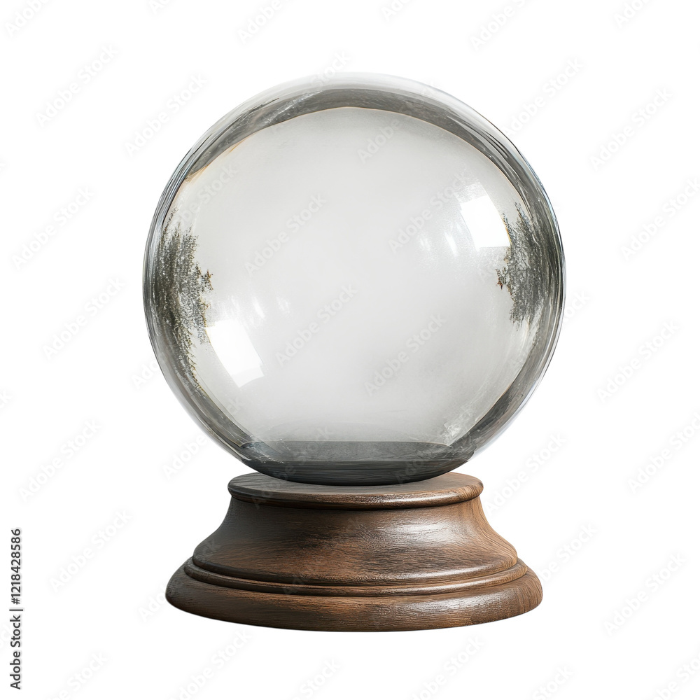 Crystal Ball White Background on transparent background. Crystal Ball White Background on transparent background.