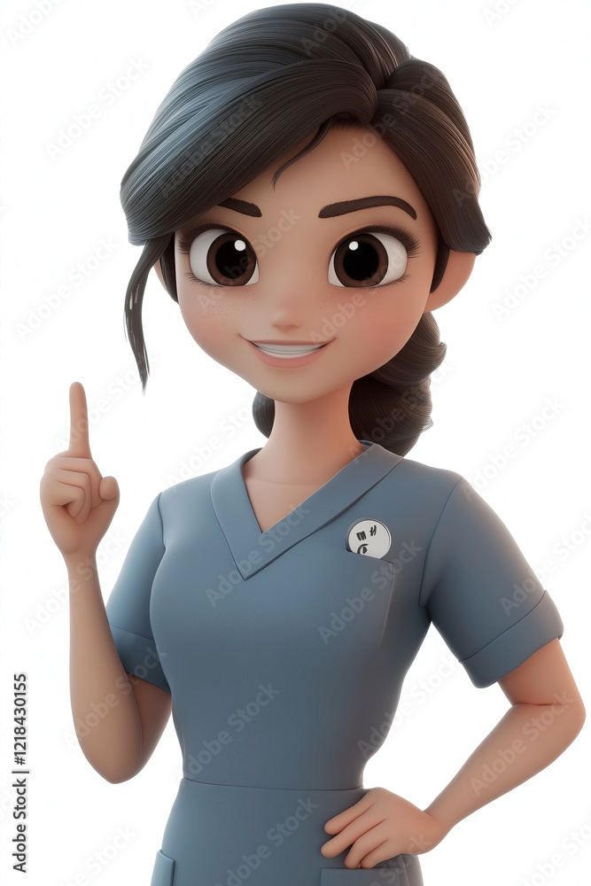 Nurse in scrubs