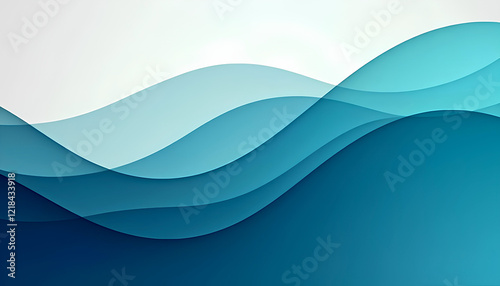 abstract blue wave background