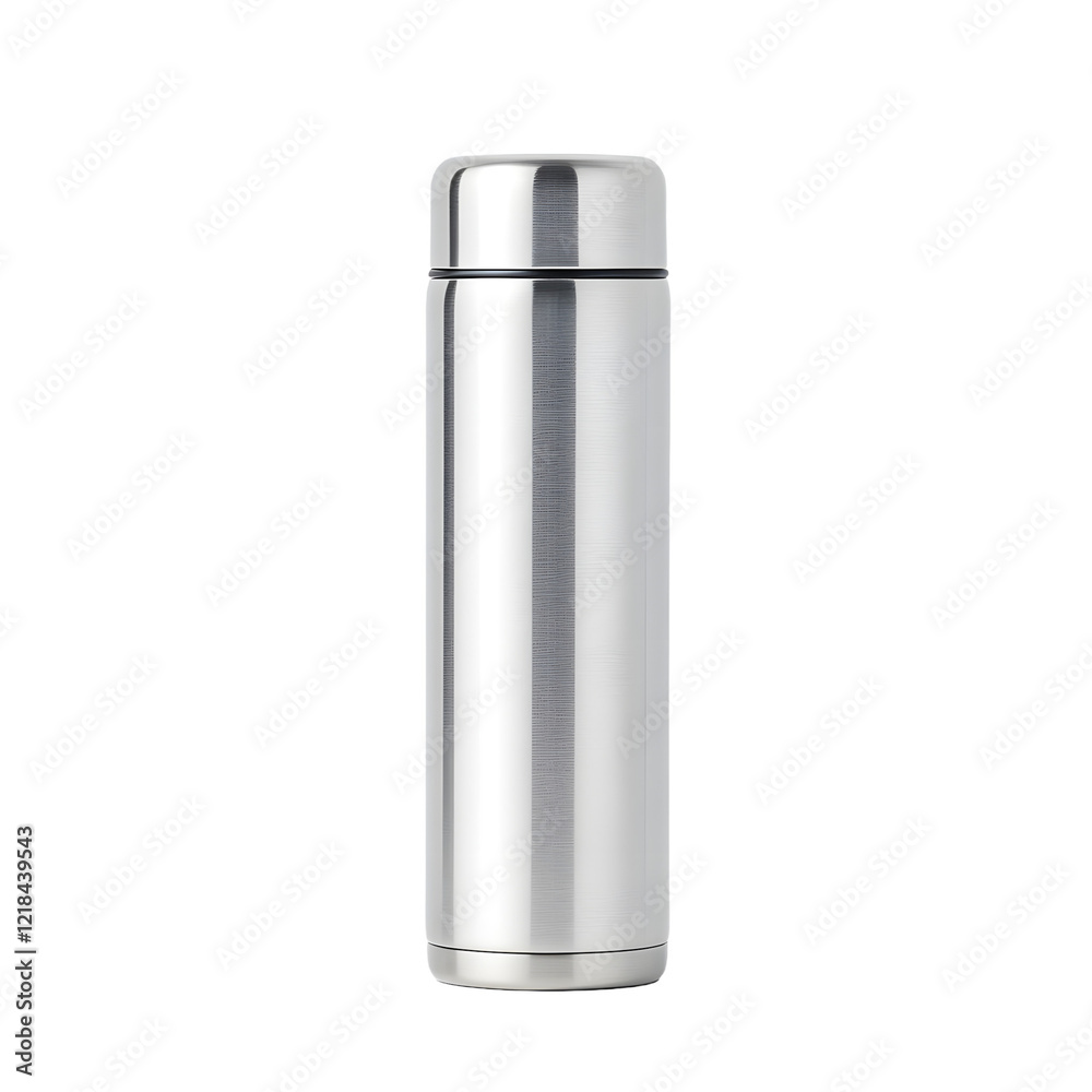 Stainless steel thermos on a white background, showcasing its sleek design and practical features for keeping beverages hot or cold, ideal for travel and outdoor activities.
Stainless steel thermos on a white background, showcasing its sleek design and practical features for keeping beverages hot or cold, ideal for travel and outdoor activities.
