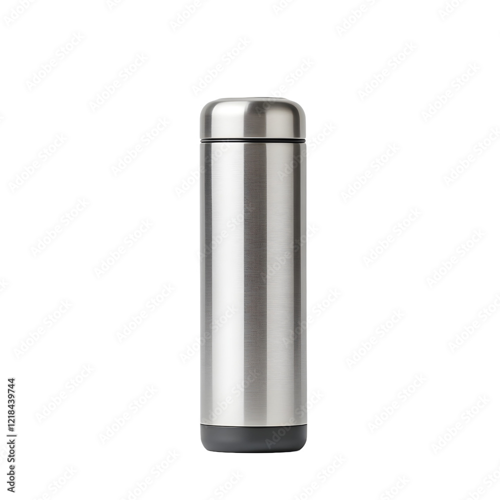 Stainless steel thermos on a white background, showcasing its sleek design and practical features for keeping beverages hot or cold, ideal for travel and outdoor activities.
Stainless steel thermos on a white background, showcasing its sleek design and practical features for keeping beverages hot or cold, ideal for travel and outdoor activities.