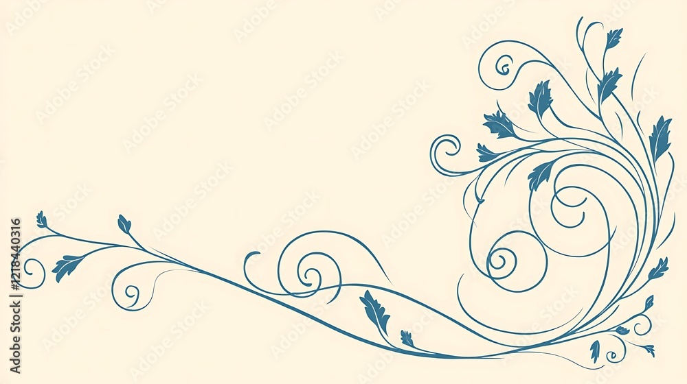 Elegant Swirling Floral Design Corner Ornament Elegant Swirling Floral Design Corner Ornament