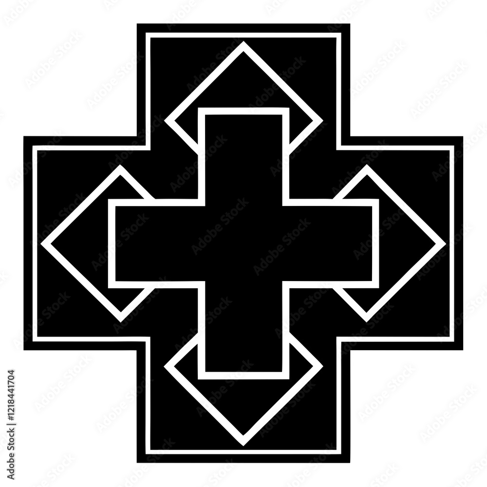 Obraz premium Medical cross symbol