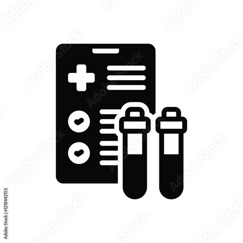 Black solid icon for sampling