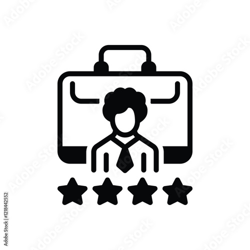 Black solid icon for client