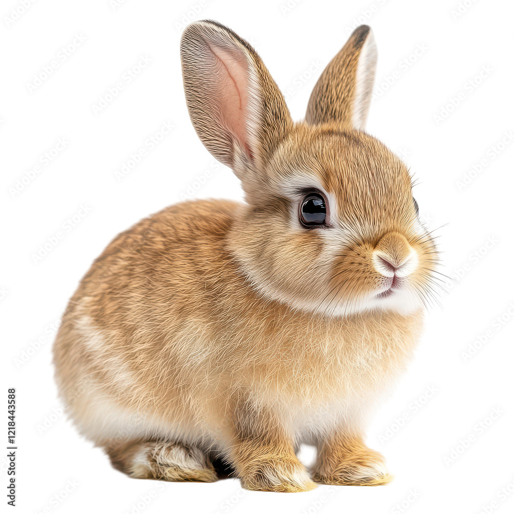 Fototapeta premium Adorable Baby Bunny Soft Fur Easter Animal Pet,