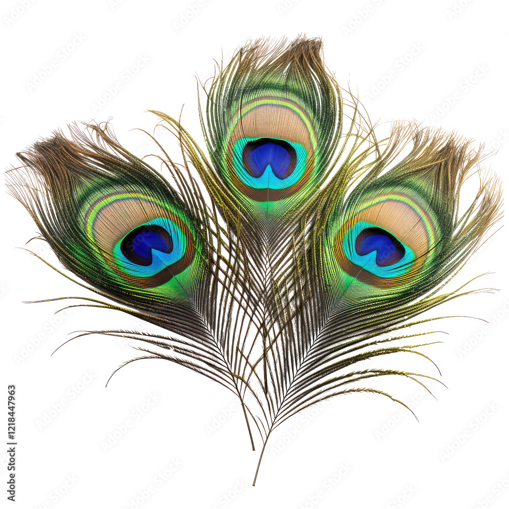 Obraz premium color feathers isolated on white