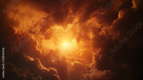 A glowing sunburst through clouds, symbolizing hope and the pursuit of lofty goals1