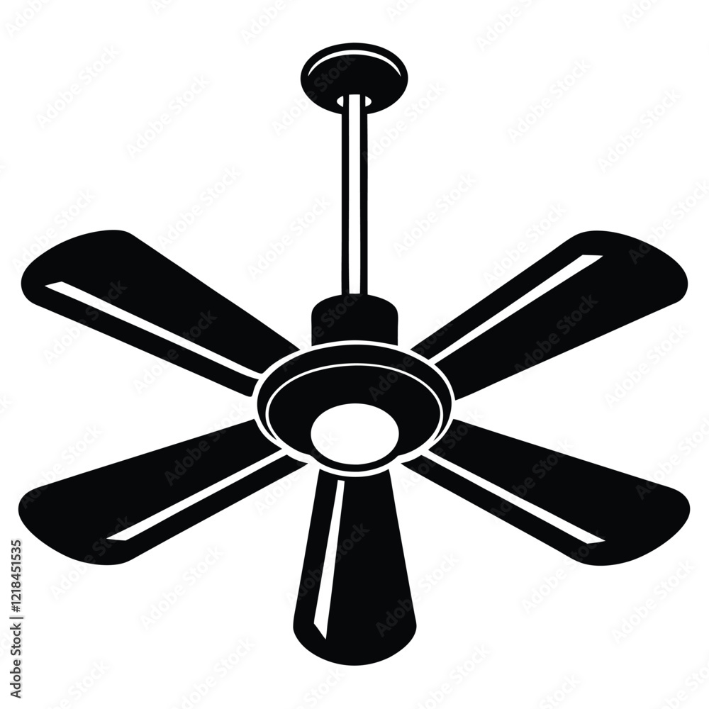 Ceiling Fan Icon Vector Illustration Design for Home Decor, Interior, and Furniture Ceiling Fan Icon Vector Illustration Design for Home Decor, Interior, and Furniture