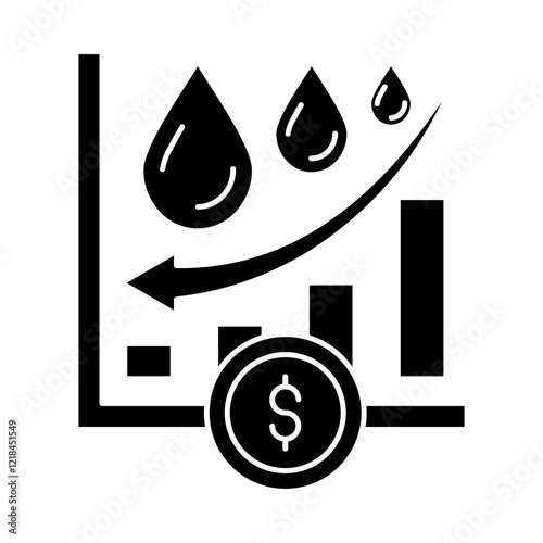 Oil Market Low Icon