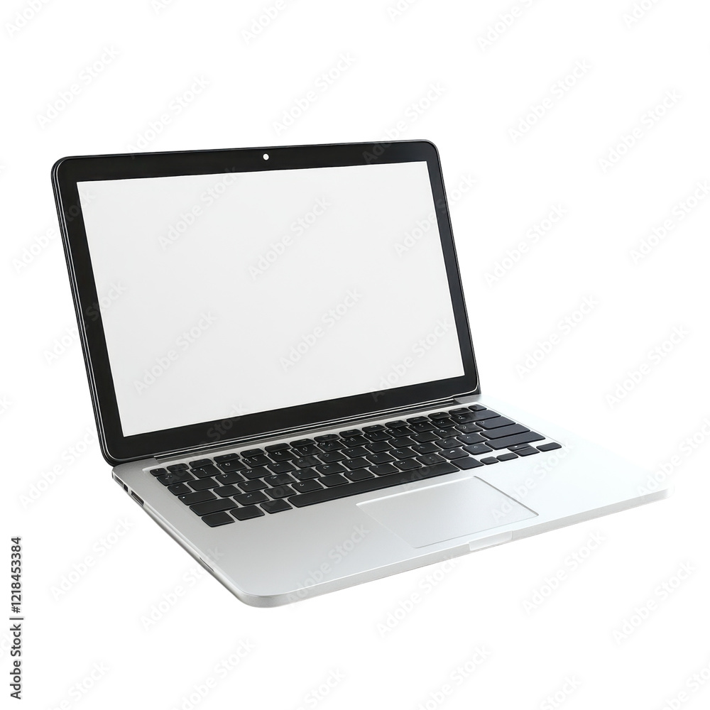 Laptop Mockup White Background on transparent background. Laptop Mockup White Background on transparent background.