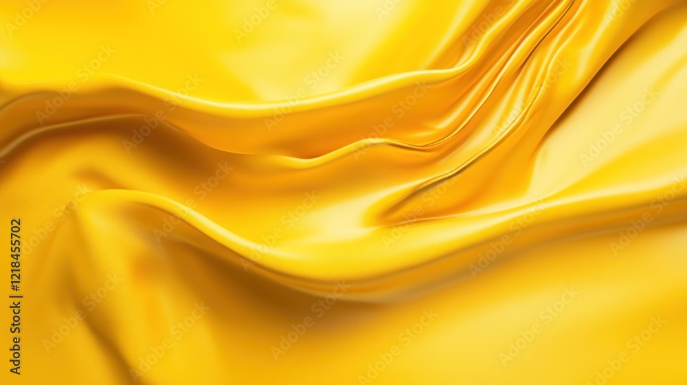 Abstract yellow fabric waves, silky texture, elegant folds. Abstract yellow fabric waves, silky texture, elegant folds.