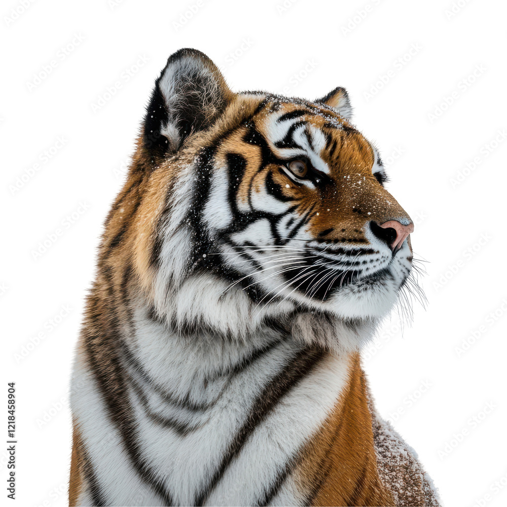 Fototapeta premium Siberian Tiger in Winter Snow Wildlife Portrait