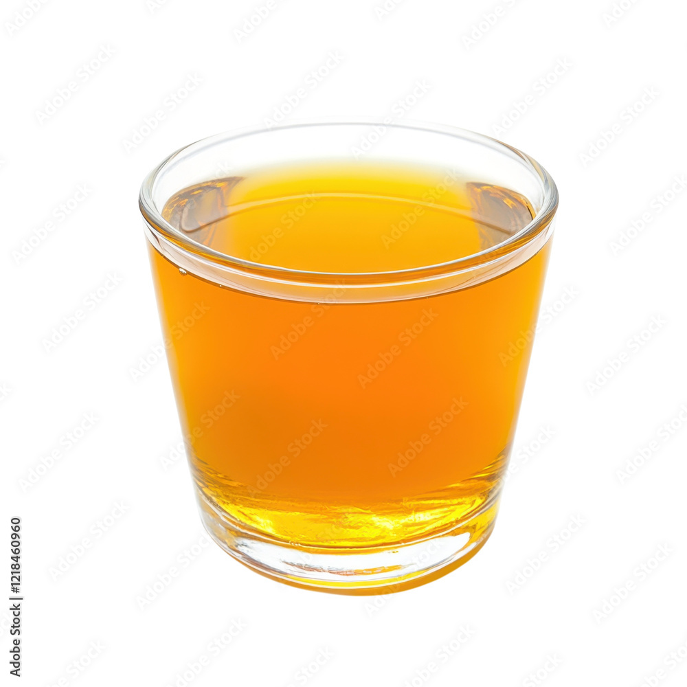 Fresh Orange Juice Splash on transparent background.