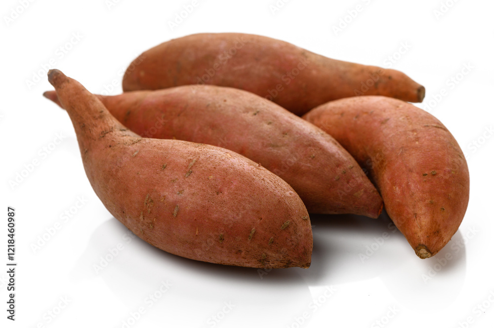Freshly harvested sweet potatoes ready for cooking and nutritious meals Freshly harvested sweet potatoes ready for cooking and nutritious meals