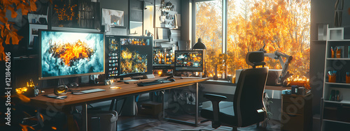 High-Tech Artist's Workspace