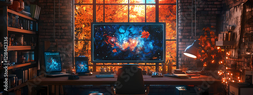 High-Tech Artist's Workspace