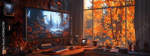 High-Tech Artist's Workspace