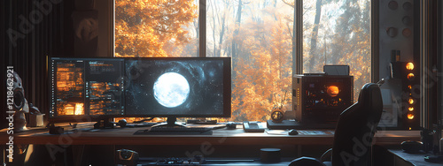 High-Tech Artist's Workspace