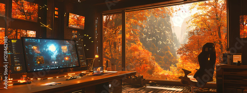 High-Tech Artist's Workspace