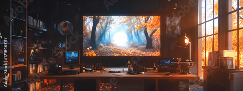 High-Tech Artist's Workspace