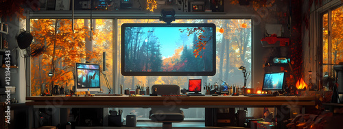 High-Tech Artist's Workspace