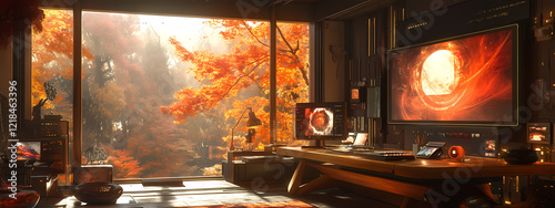 High-Tech Artist's Workspace