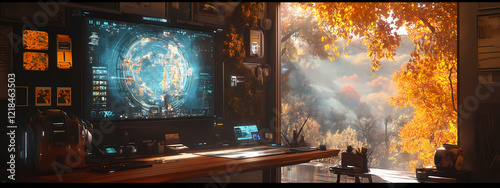 High-Tech Artist's Workspace