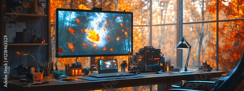 High-Tech Artist's Workspace