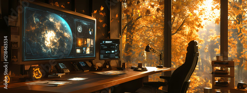 High-Tech Artist's Workspace